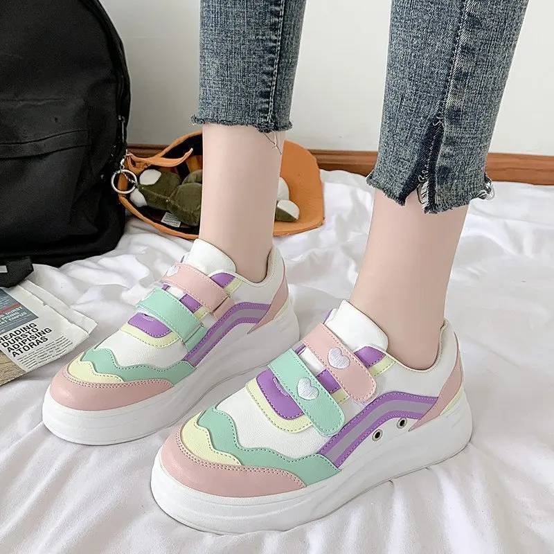 

Women's Sports Shoes Casual White Shoes Sewing Low Heel Shallow Sneakers Sneakers Women 2020 Designer Shoes Spring/autumn