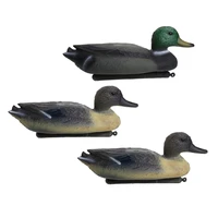3 x floating duck decoy drake hunting bait ornaments garden decors
