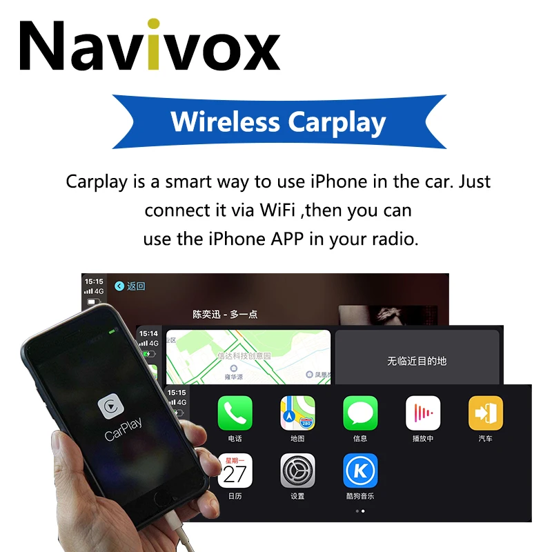 저렴한 Navivox-4 + 64G 차량용 멀티미디어 플레이어, BMW E90 안드로이드 3 시리즈 E91 E92 용, 무선 카플레이, 4G 와이파이 IPS, GPS, 스티어링 휠 컨트롤
