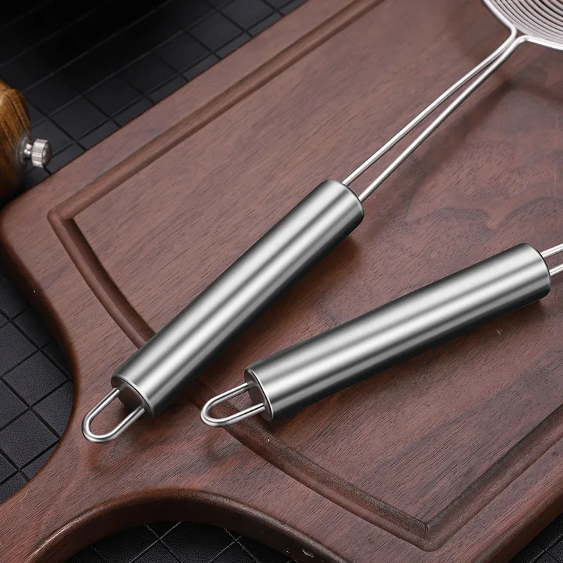 Овальный шумовка ложка-фильтр из нержавеющей стали провода фильтр для масла с