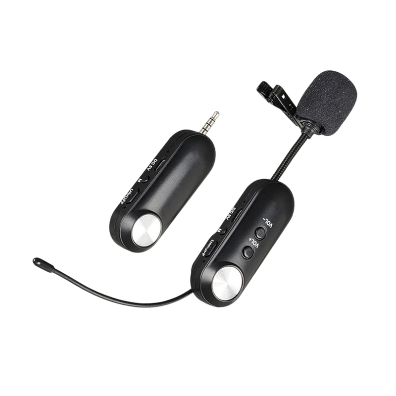 

Беспроводной микрофон петличный, записывающее устройство, микрофон для прямых трансляций и интервью для iPhone, iPad, ПК, Android, DSLR