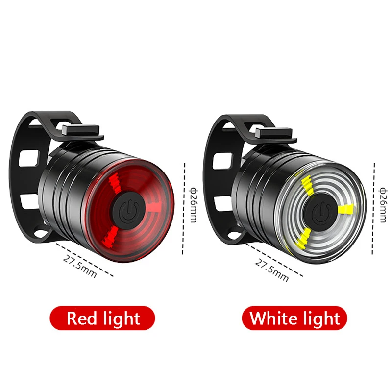 Новинка велосипедный MTB светильник на пуговицах Аккумуляторный заряжаемый шлем