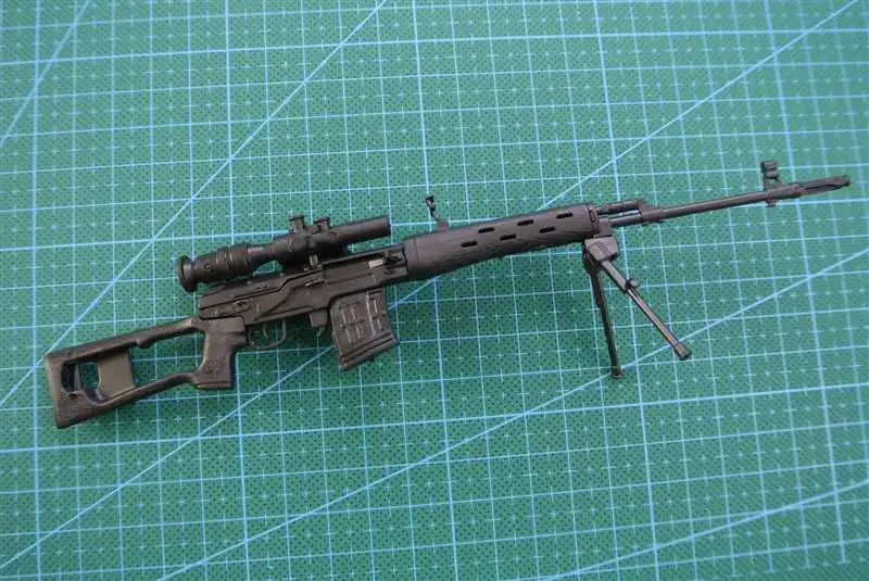 Снайперская винтовка SVD в масштабе 1:6 модель пистолета пластиковая военная с