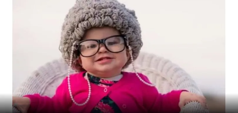 

Kids & Adult Hats Cute Old Lady Woman Curly Hair Wig Cap Skullies Beanies Winter Knitted Children Baby Hats and Caps Accessories