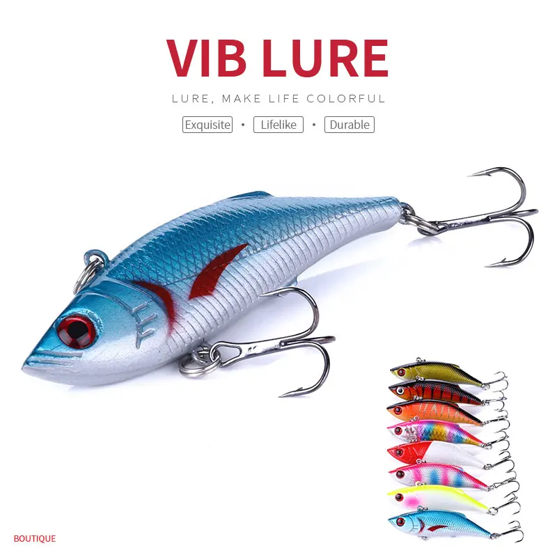 1 шт. тонущие вибрационные рыболовные приманки 8 см/11 г жесткие искусственный ВИБ
