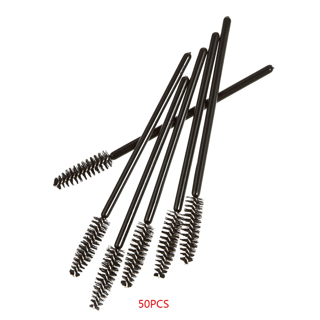 06(50PCS) 1 шт./10 шт./50 шт. одноразовые мини-кисти для ресниц, тушь для ресниц, аппликатор, палочка для макияжа, кисти для глаз, губ, косметика, кисти - Handle Color: 06(50PCS)