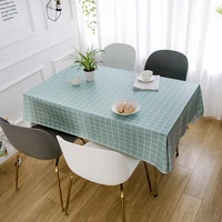 pvc printing tablecloth waterproof table cloth kitchen plastic oil proof tablecloth simple checkered coffee table tablecloth