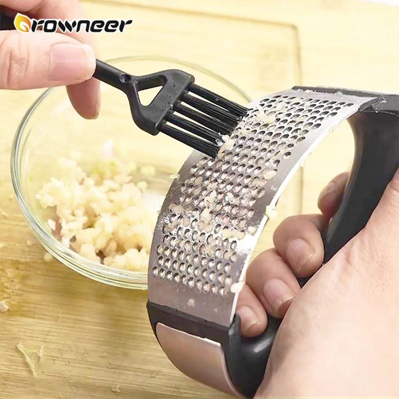 Ручная прижимная лапка для чеснока измельчитель из нержавеющей стали пресс