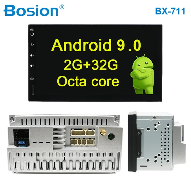 HD 1024*600 android 9,0 2din автомобильный dvd радио плеер для Универсальный Автомобильный gps навигации плеер Авто WI-FI, поддержка BLUETOOTH, 3/4G cam - Цвет: 2G 32G