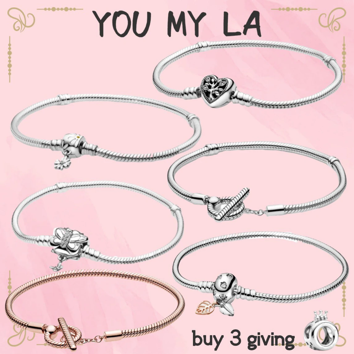 

Real 925 Sterling Silver pando Bracelet for Women Luxury Jewelry Fit Original Bead Charm DIY Jewelry Gift hot sale