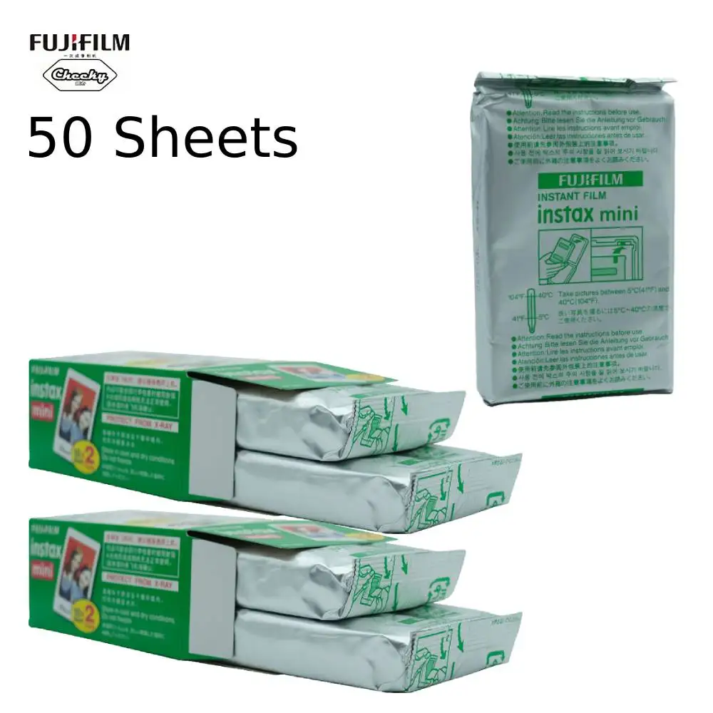 

Original 10-200 Sheets Fujifilm instax mini 11 9 films white Edge 3 Inch wide film for Instant Camera mini 8 9 11 7s 25