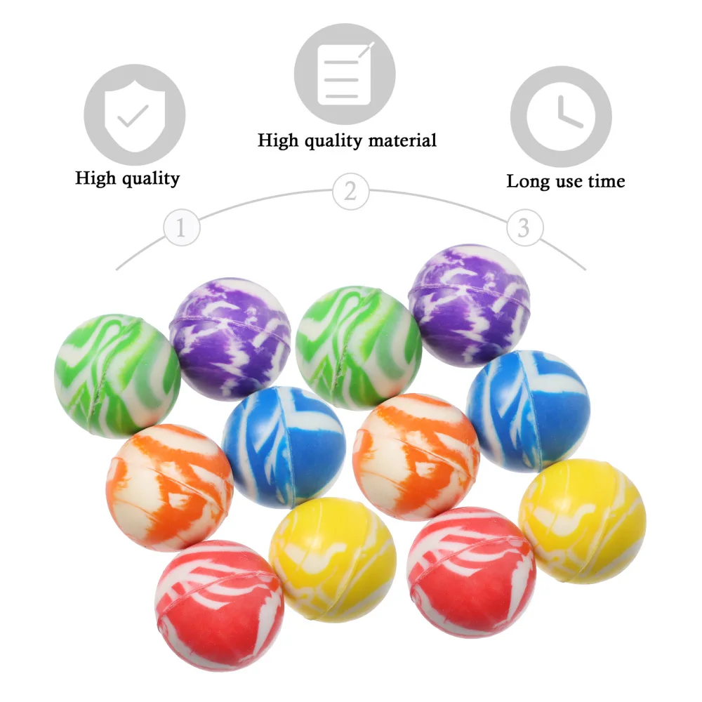 

50Pcs Rubber Bouncy Balls Colorful Bounce Balls Jumping Balls for Kids