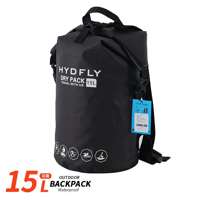 High quality 15L outdoor waterproof backpacking hiking travel water park bag river rafting swim fishing camping | Спорт и