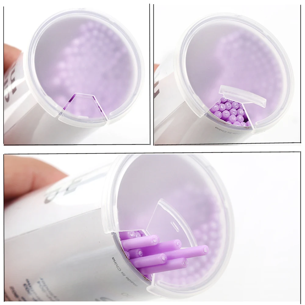 100 шт. одноразовые Микро Кисти для наращивания ресниц Хлопковые Тампоны кисти