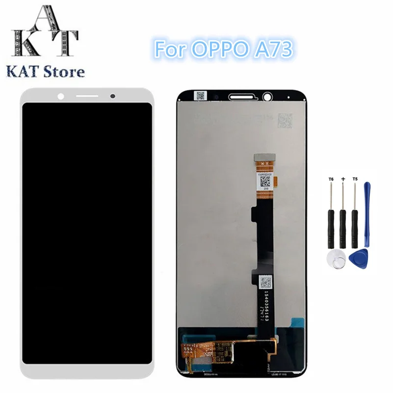 KAT ЖК экран Замена для OPPO A73 дисплей сенсорный гарантия качества|Экраны мобильных
