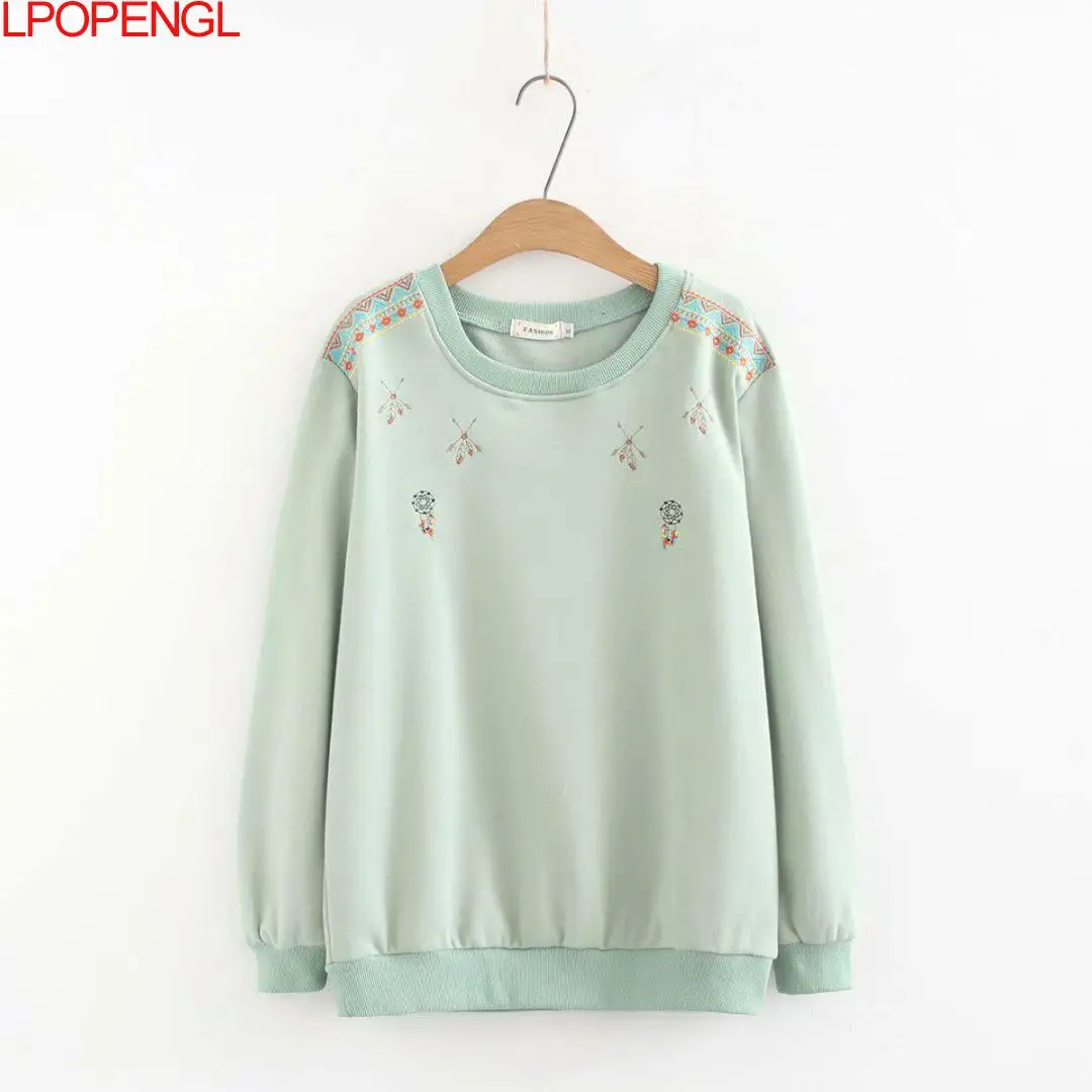 Женский свитшот в стиле Харадзюку осенняя Новинка 2021 модная Повседневная