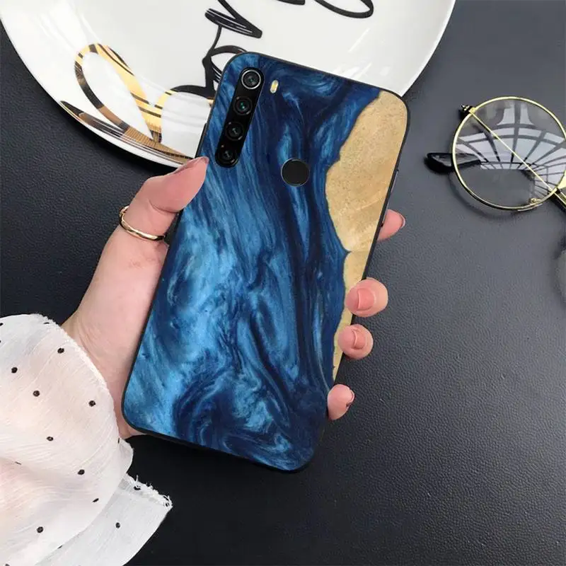 

Traveler Protective Wood Resin art Phone Case For Xiaomi Redmi 7 8 9t a3Pro 9se k20 mi8 max3 lite 9 note 9s 10 pro