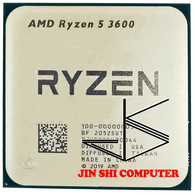 Процессор AMD Ryzen 5 3600 для ПК центральный процессор компьютера 6 ядер 12 нитей