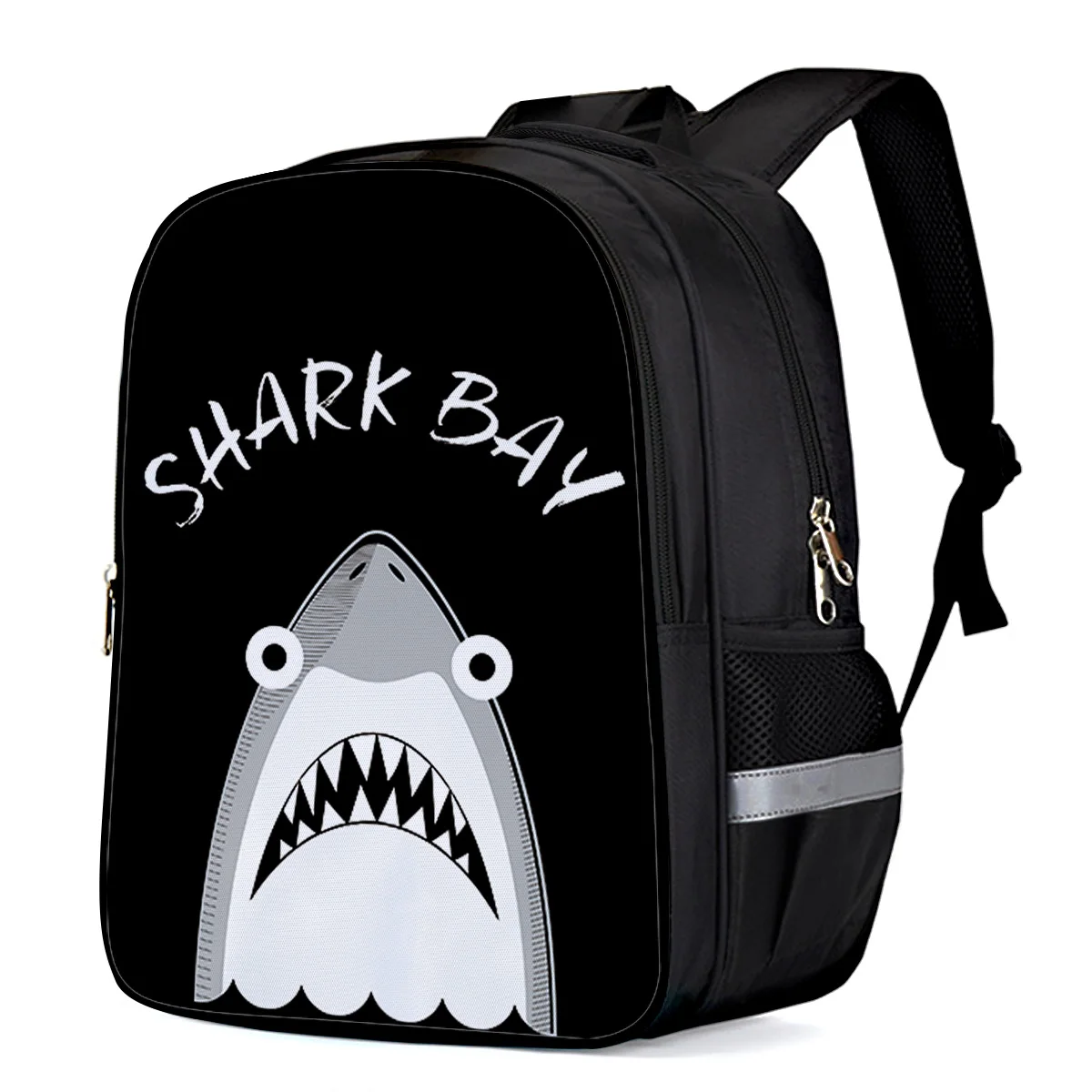 Мультипликационная иллюстрация акулы многоцелевой рюкзак для колледжа улицы
