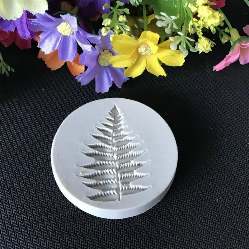 Силиконовые папоротные формы для украшения торта в виде листьев форма столовой