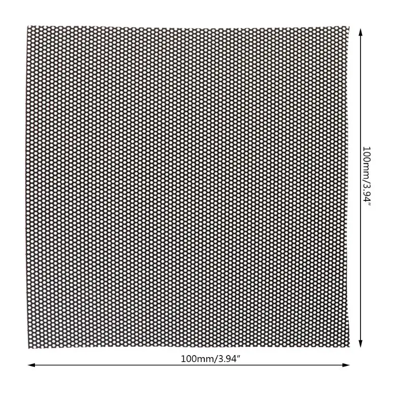 5PCS 10x10CM DIY Computer Mesh PVC PC Case Fan Cooler Black Dust Filter Network Net Chassis Dustproof Cover