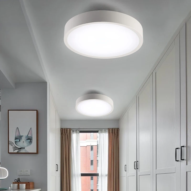 Современный светодиодный потолочный светильник акриловая круглая квадратная