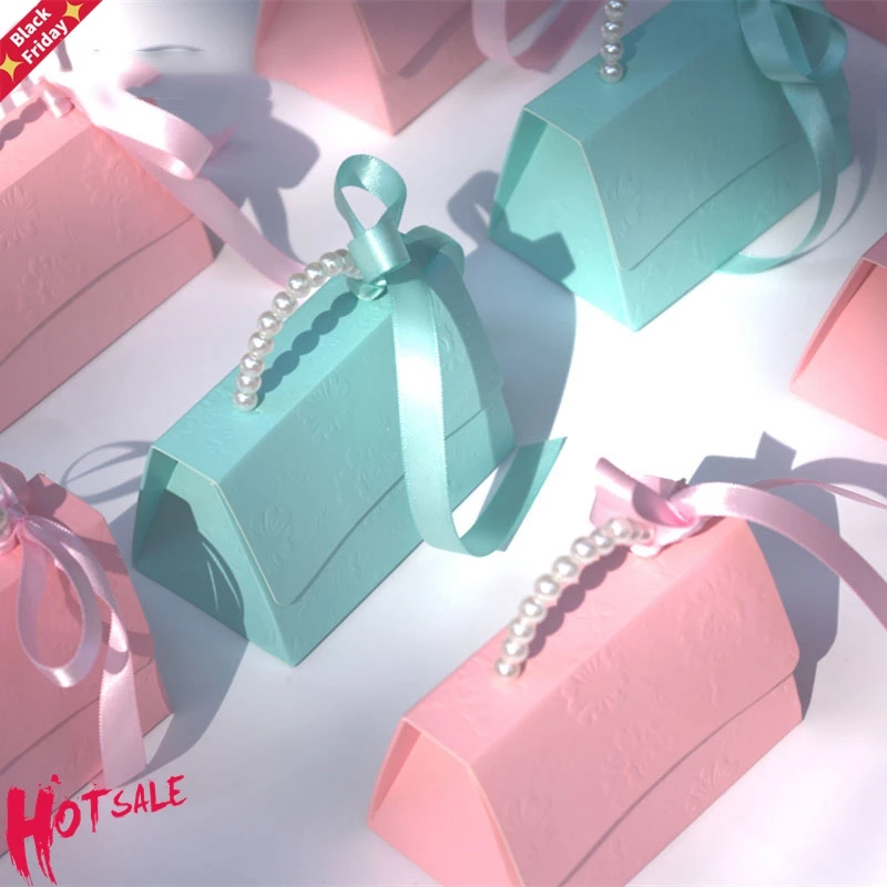 10 шт./лот портативные коробки для конфет вечерние Ринок и свадеб подарочные