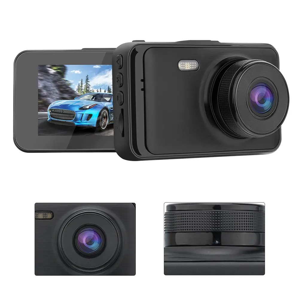 

Dash Cam 1080p Car Driving Recorder 3 Inch Lcd Screen 140 degree Wide Angle Parking Motion Detection Tachograph