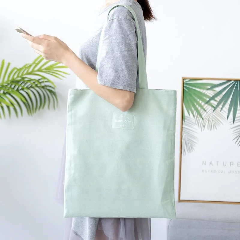 

2021 Canvas Bags Shopping Eco Reusable Foldable Shoulder Bag Handbag Tote Bag Casual Shoulder Bags School Travel Women Folding