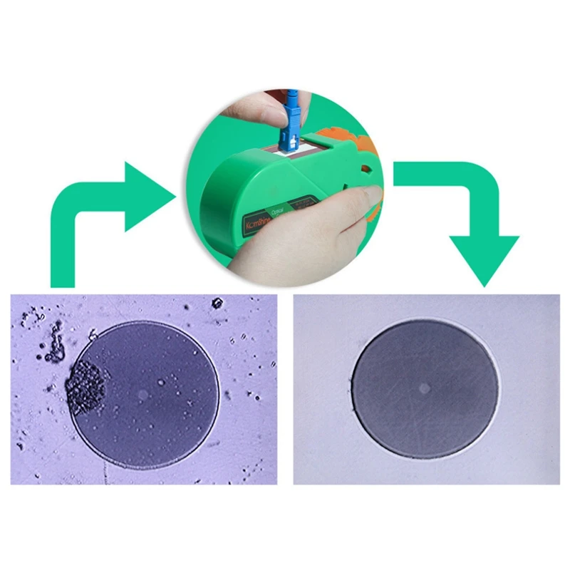 

AM05-Fiber End Face Cleaning Box Fiber Wiping Tool Pigtail Cleaner Cassette Ftth Optic Fiber Cleaner Tools