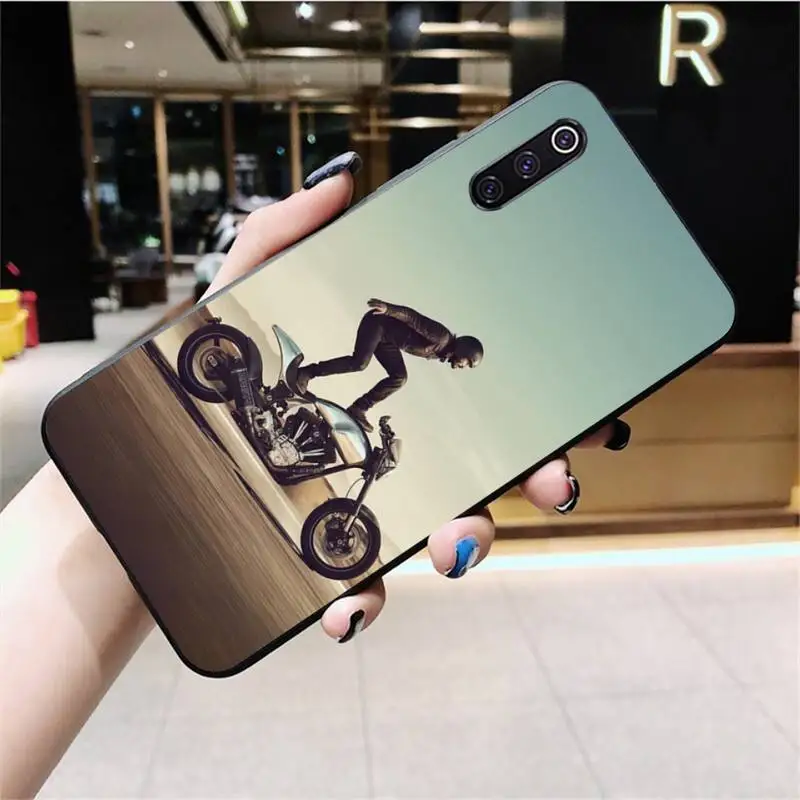 Чехол для телефона CUTEWANAN Moto Cross мотоциклетный спортивный мягкий черный Xiaomi Mi10 10Pro