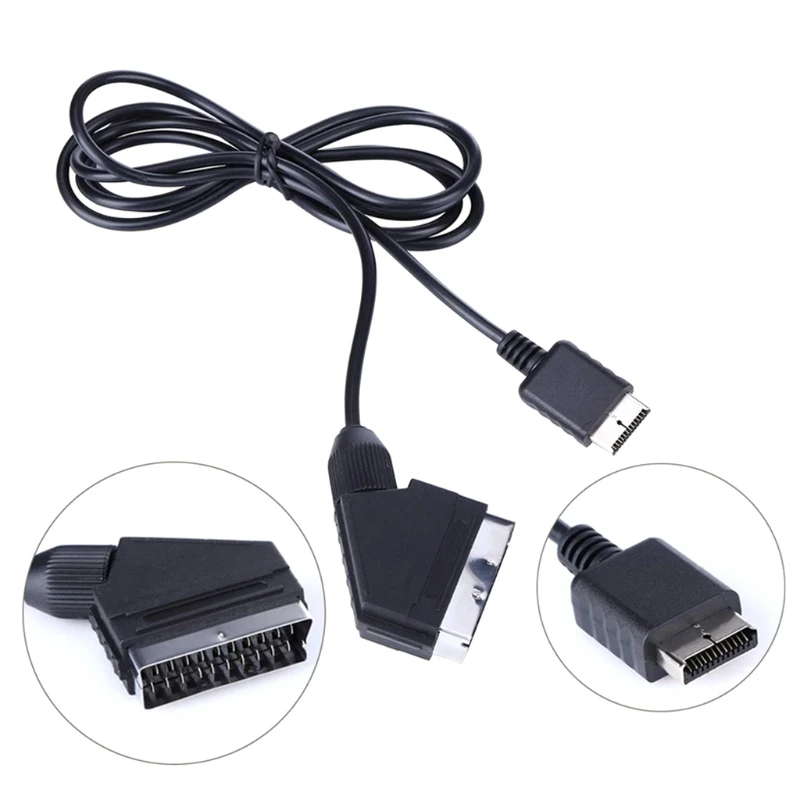Высококачественный 1 8 м/6 футов RGB Scart кабель подходит для PS2/PS3 консоли Pal/ntsc