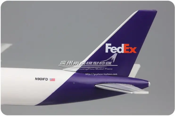 24 см Пластиковый FedEx модель самолета B757-200 N901FD авиакомпания модель самолета W Стенд самолет подарок