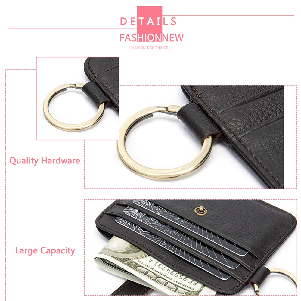 Бизнес-держатель для карт женские кошельки кредитных натуральная кожа тонкий