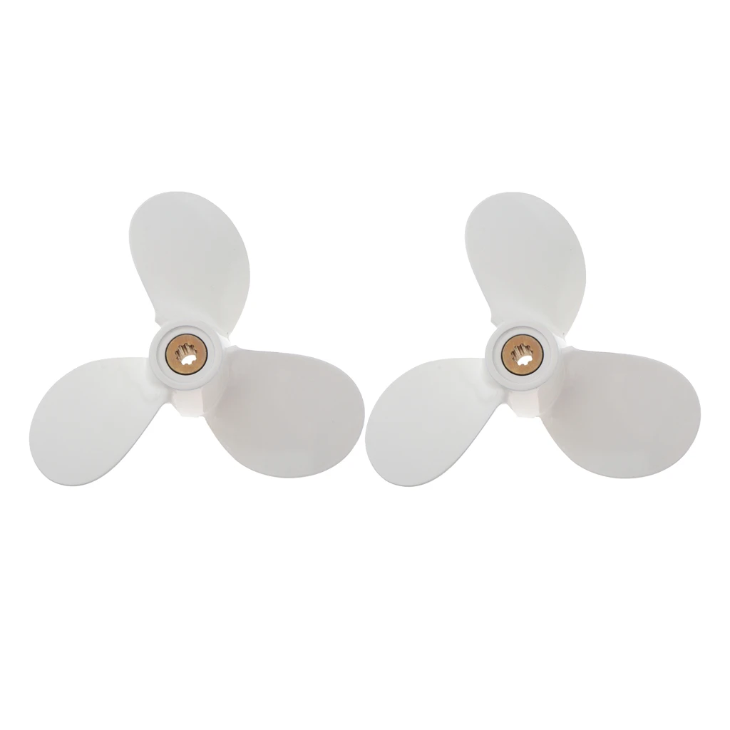 

2pcs 115mm Aluminum Alloy Marine Boat Propeller 4/5/6 HP for Yamaha 7 1/2x7-BA