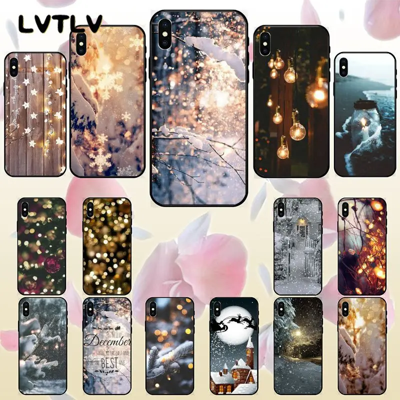 Пейзаж зимний светильник Снег DIY роскошный высококачественный чехол для