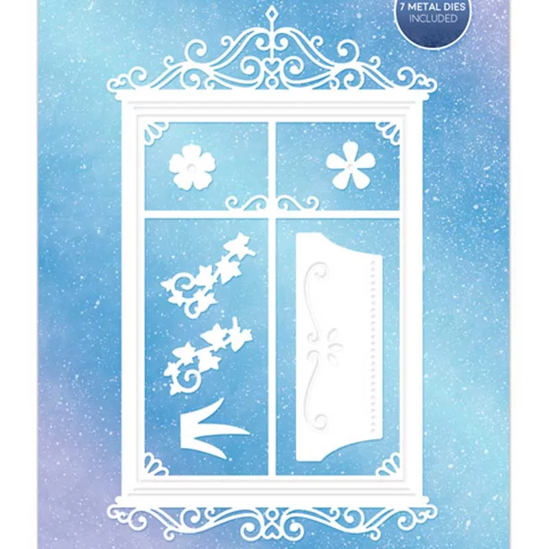 7 высечек в комплекте Необычные высечки для окон изготовления открыток изящные