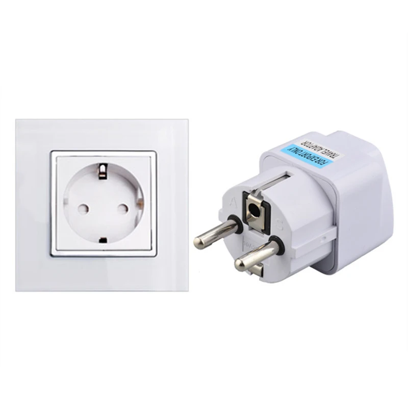 

250V 10A 800W Universal EU GER AU Plug Adapter White Travel Converter Conversion Plug European Germany Chinese Power Socket