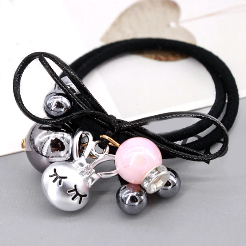 LNRRABC 15Colors Scrunchy Rubber Headband Female Ponytail Gum Girls Charming Headwear Elastic Hair Bands Hair Accessories - Цвет: 21