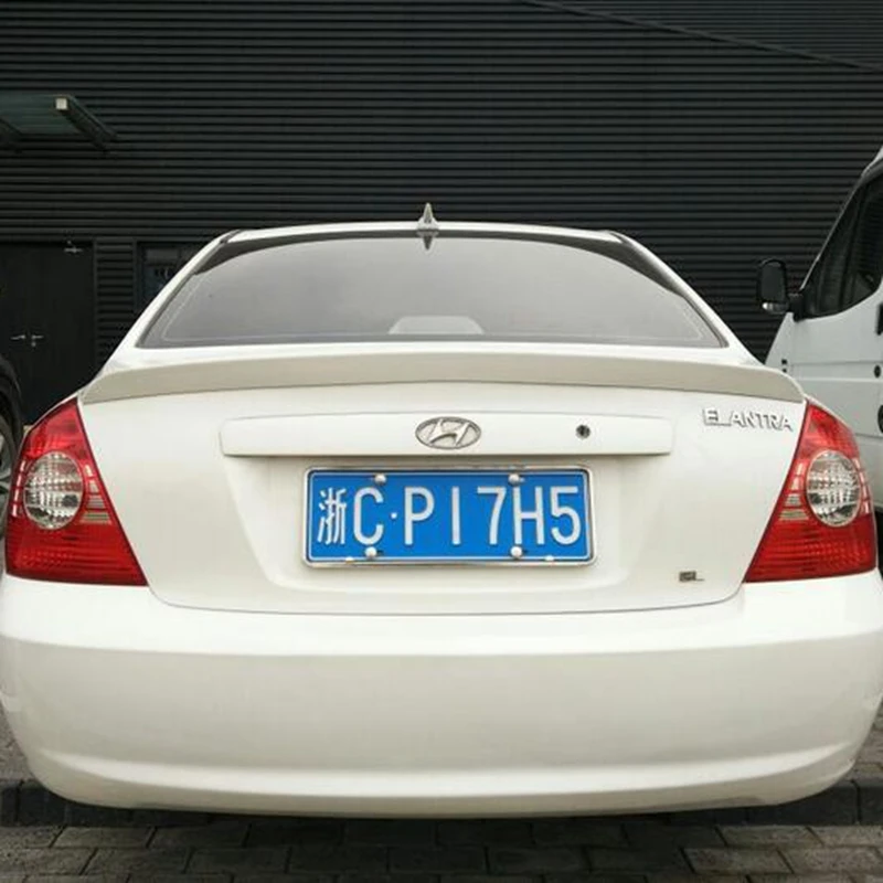 

For Hyundai Elantra Spoiler 2003-2008 ABS Material Car Rear Wing Elantra Primer Color Rear Spoiler For Hyundai Elantra Spoiler