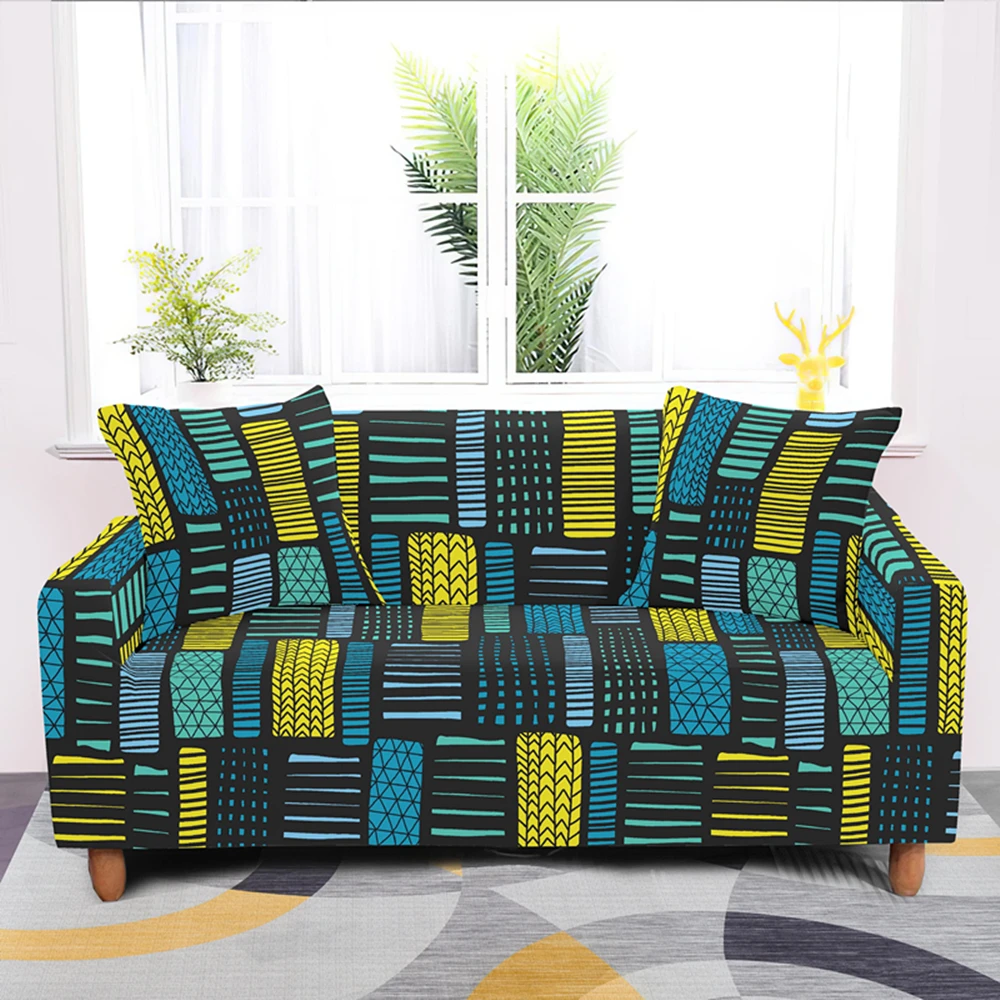 

Spandex Sofa Cover All-inclusive Stretch Elastic Slipcovers for Living Room Armchair Couch Covers Single/Two/Three/Four Seat