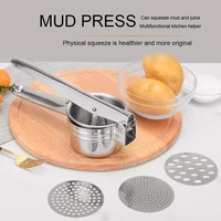 three in one stainless steel manual masher potato press potato masher multi function kitchen gadget kitchen tools accessories