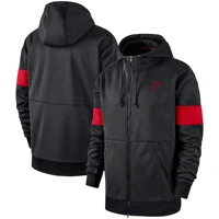 atlanta men sweatshirts falcons winter jackets coat sideline performance full zip american football zip up hoodie for jacket
