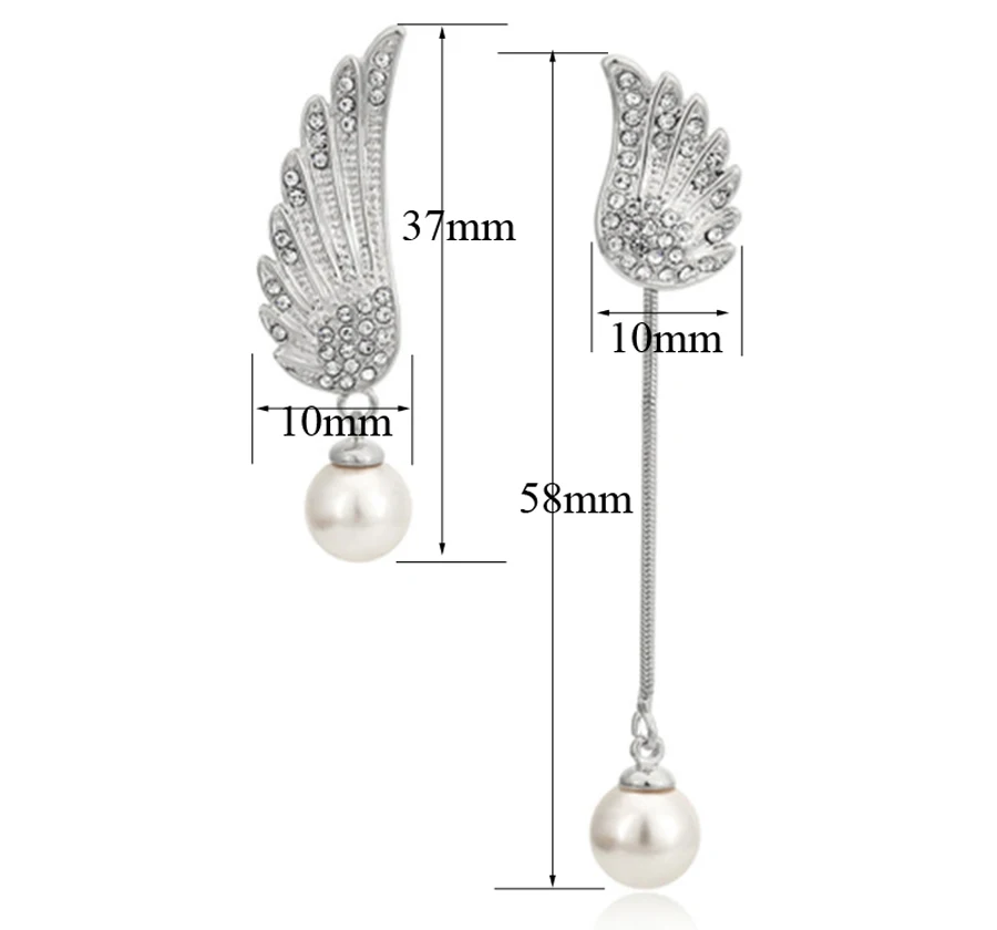 Модные Асимметричные дизайнерские серьги клипсы ювелирные изделия без