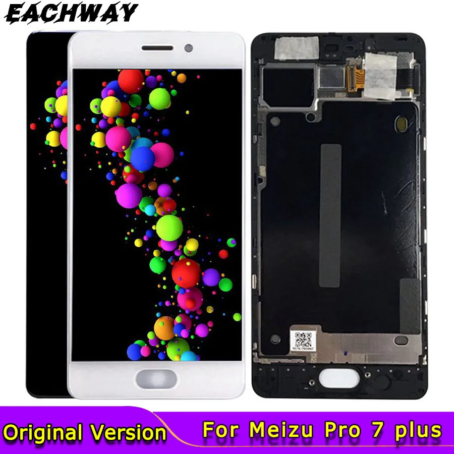 100% Оригинальный сенсорный экран ЖК дисплей для Meizu Pro 7 plus pro7 дигитайзер Сенсорная