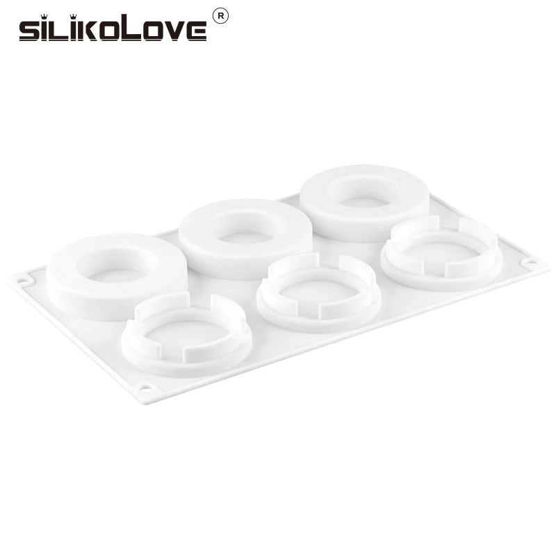 Новая силиконовая форма SILIKOLOVE круглые силиконовые формы для тортов муссов