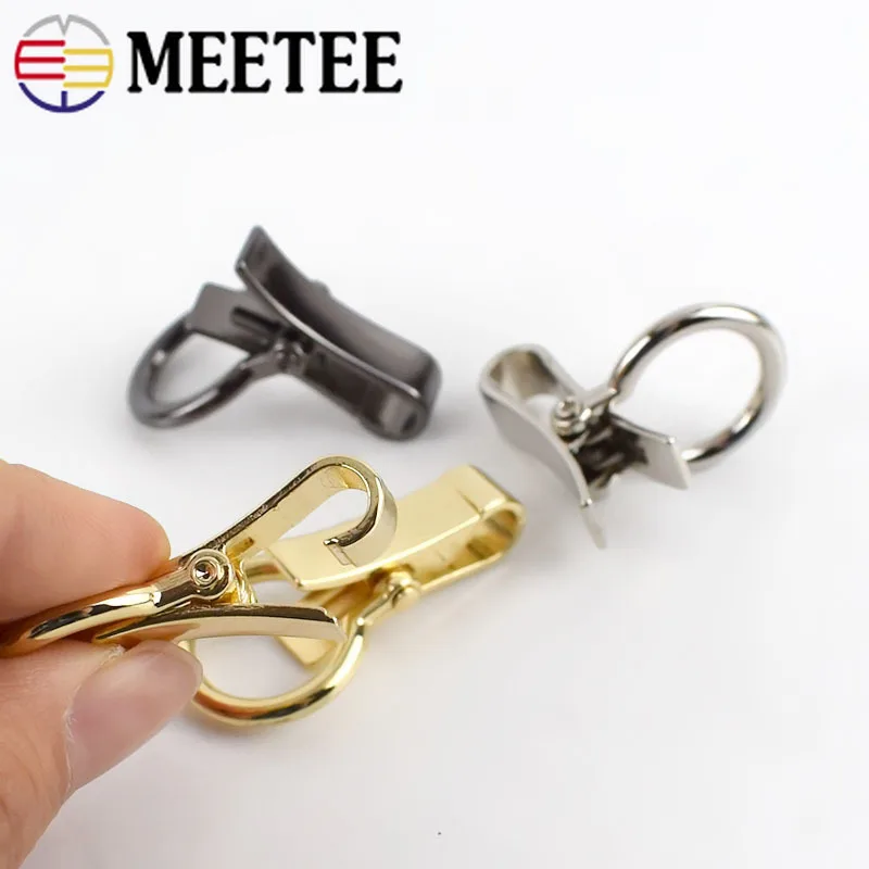 Meetee 4/10 шт. Крючок для сумки металлический ключ Пряжка омаров пряжки собак Сумка