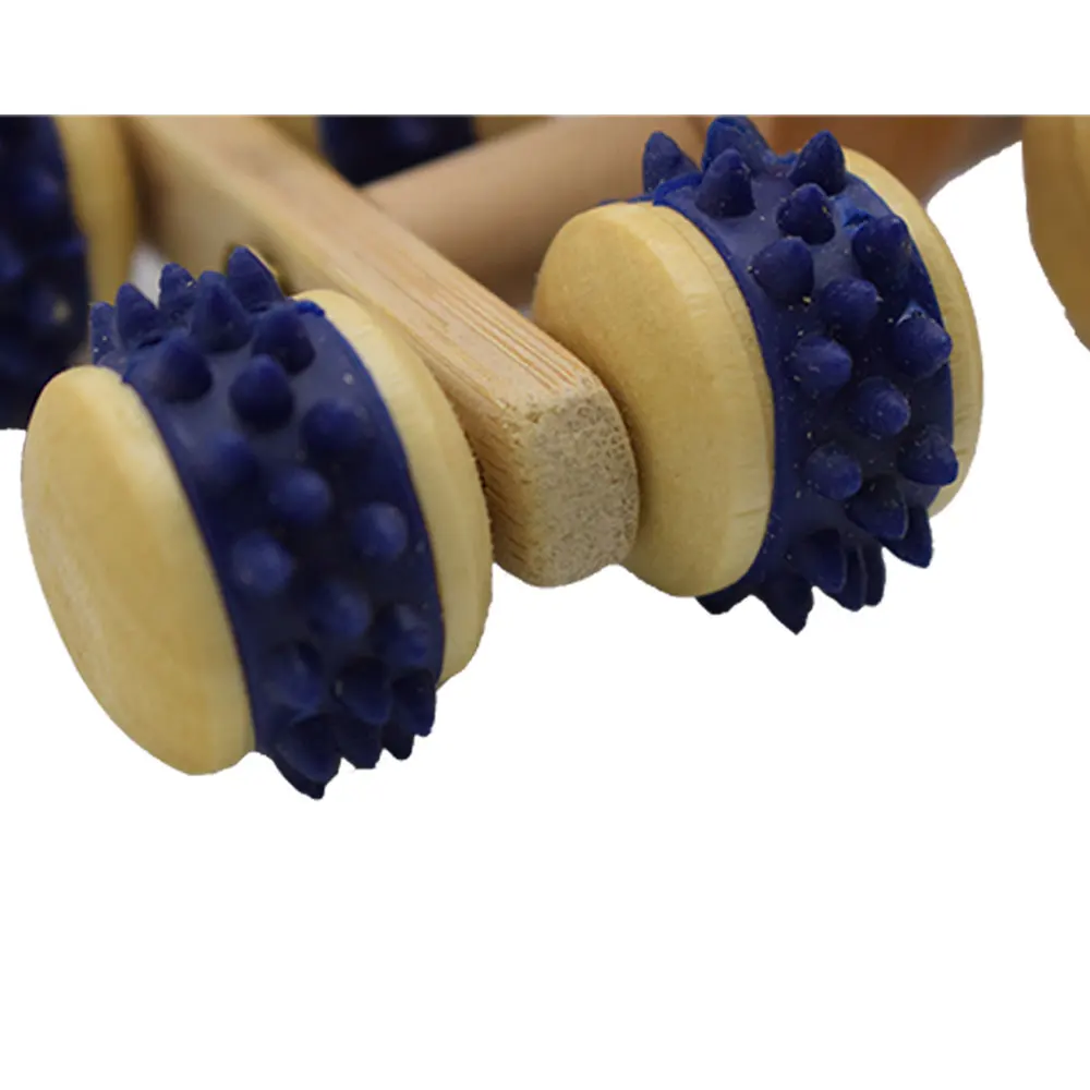 

16 Massage Balls Wooden Roller Tool for Foot Body Hand Hold Ball Roller Leg Body Massage Wheel Relieve Body Leg Pain