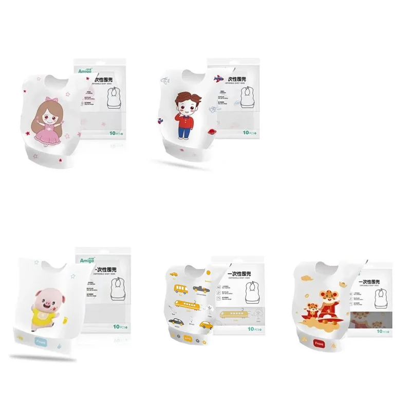 

Одноразовые детские нагрудники, одноразовые Слюнявчики для новорожденных, 20 шт./лот, L220