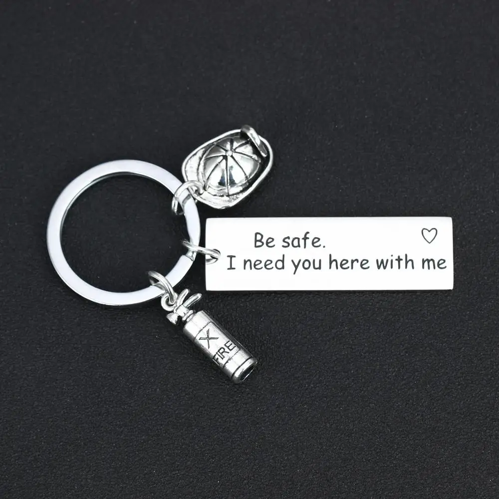 Брелки из нержавеющей стали с гравировкой надписей будьте в безопасности я хочу